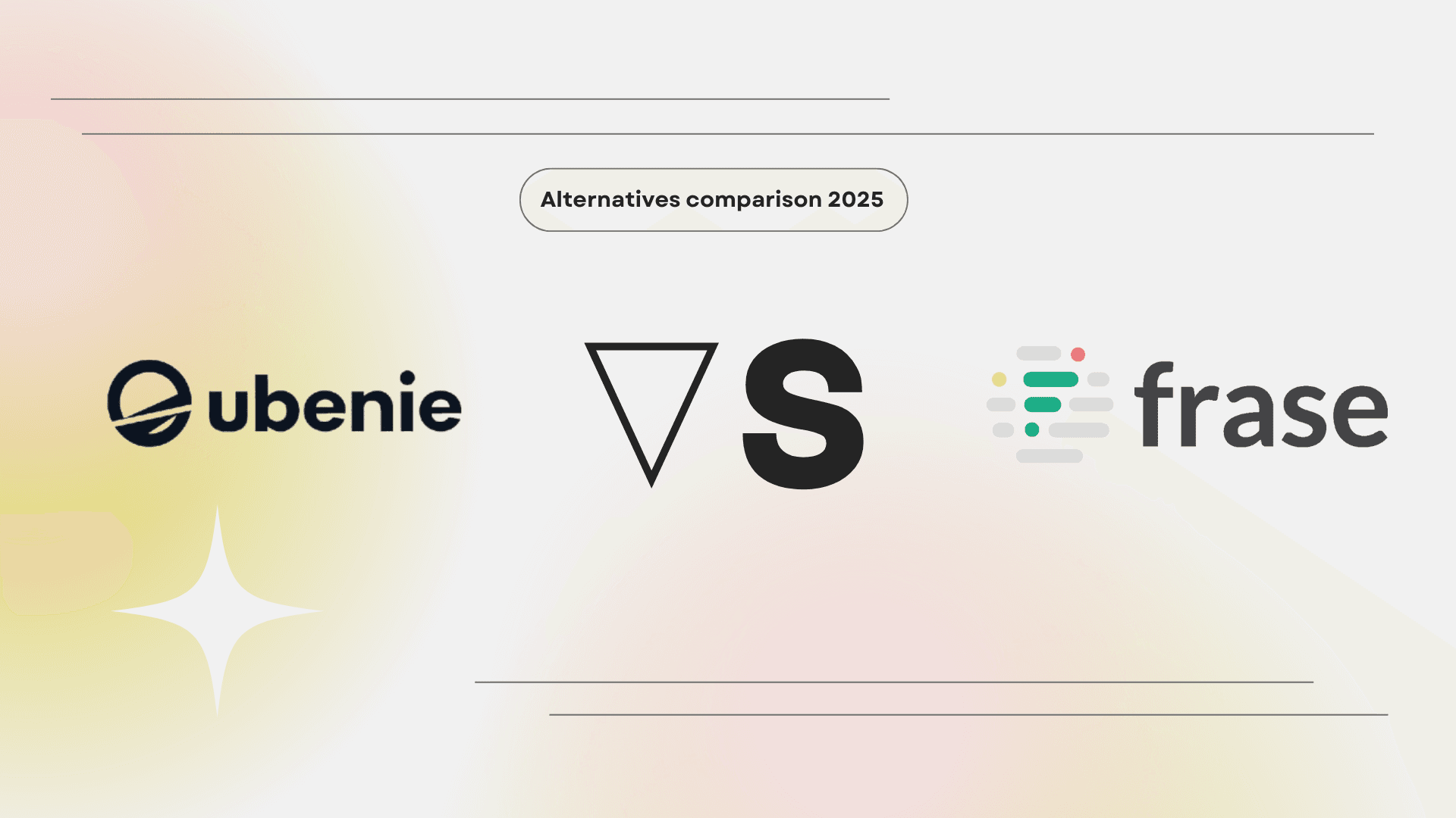 Ubenie vs Frase comparison