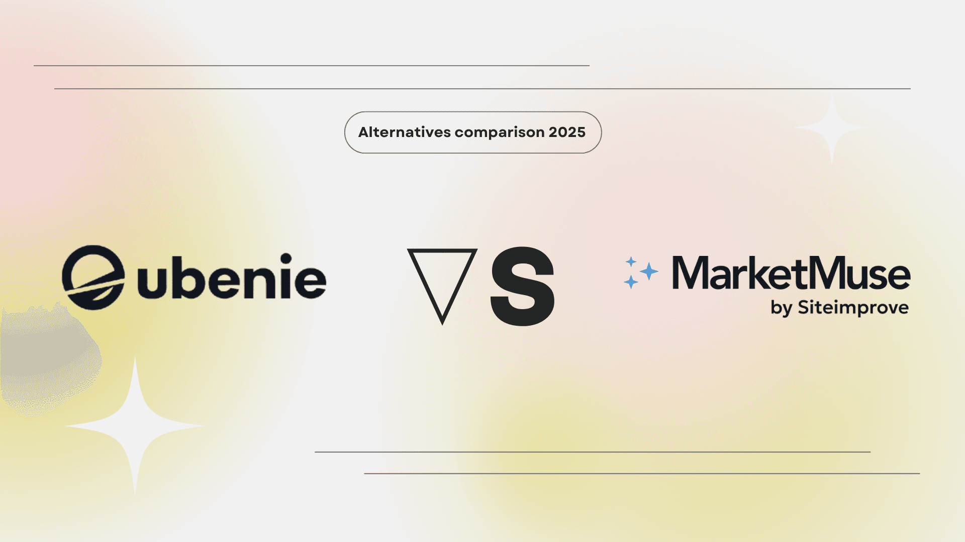 Ubenie vs MarketMuse comparison